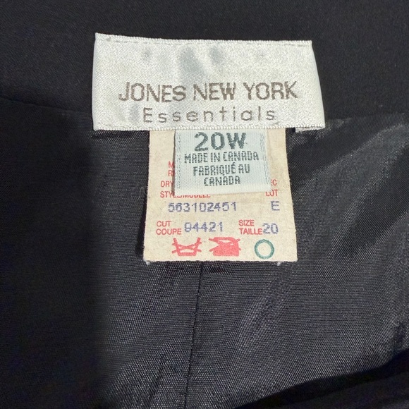 Vintage Jones New York Classic Black Mini Skirt Preppy Office Core - Picture 6 of 8